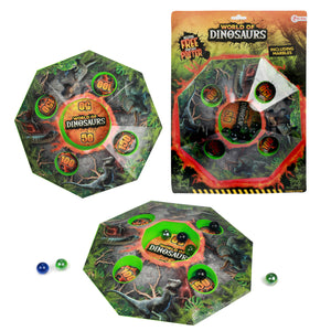 Dinosaurier Vulkan Murmelspiel mit 10 Murmeln
