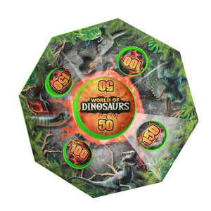 Dinosaurier Vulkan Murmelspiel mit 10 Murmeln
