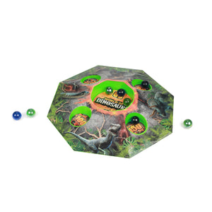 Dinosaurier Vulkan Murmelspiel mit 10 Murmeln