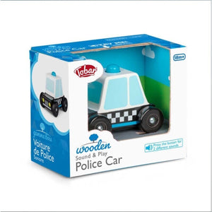 Polizei Spielzeugauto aus Holz mit Sound