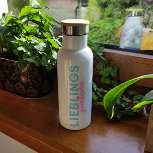 Lieblingsflasche Thermoflasche mit Bambusdeckel