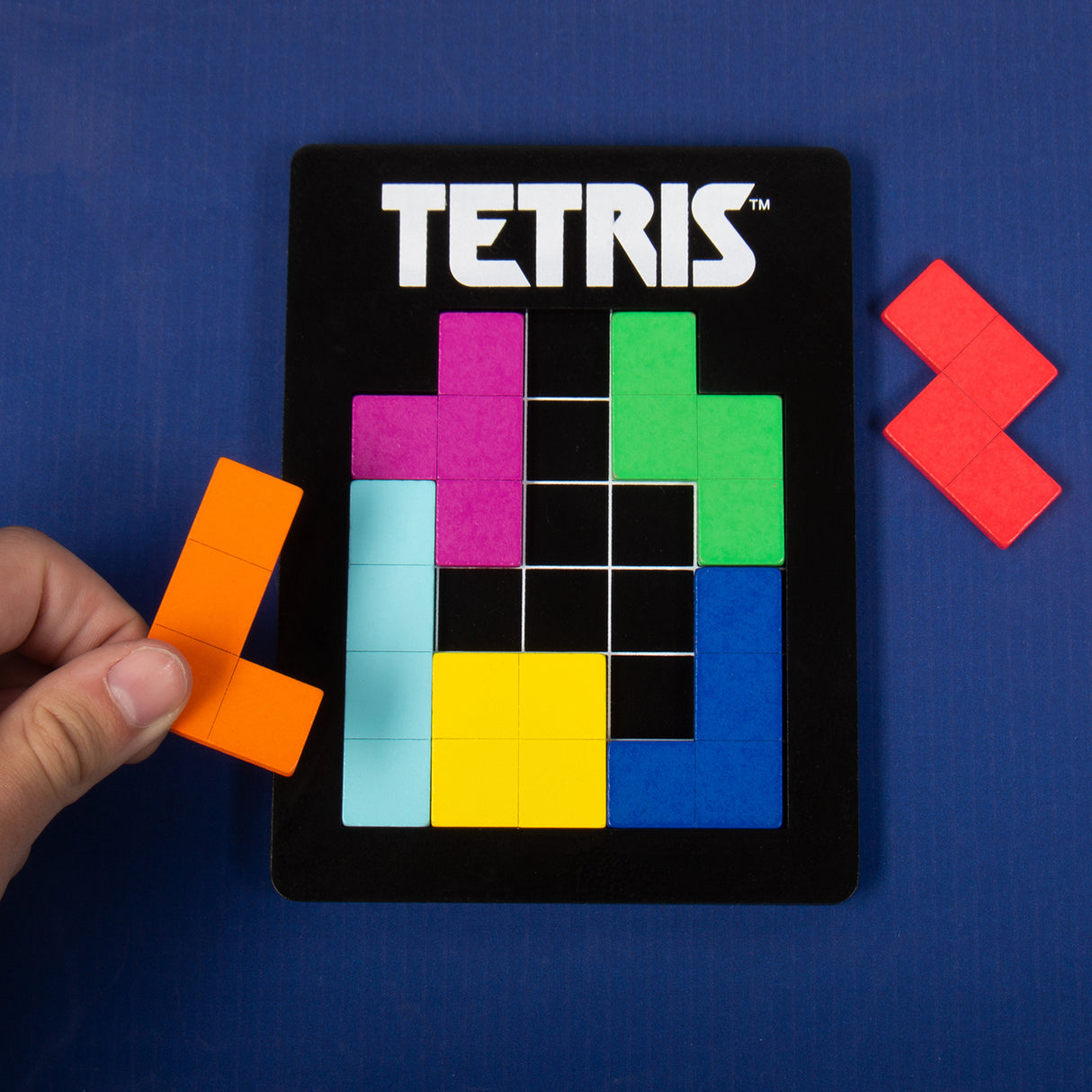 Tetris Denksportaufgabe Puzzle aus Holz