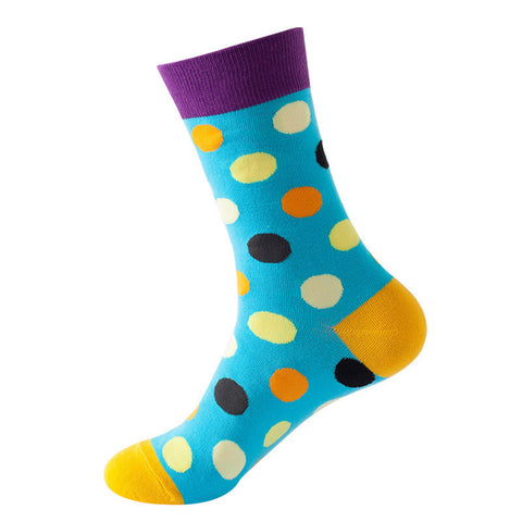 Punkte auf blau Noxxiez Soxxiez Socken in 38-45 im Paar