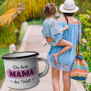 Die beste Mama der Welt Emailletasse