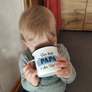 Der beste Papa der Welt Emailletasse