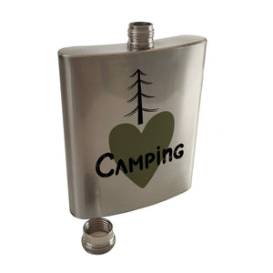 I love Camping Flachmann