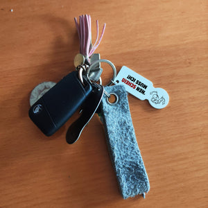 Nen Scheiß muss ich Einhorn Einkaufswagenchip Schlüsselanhänger mit Kontaktfeld
