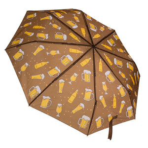Bierflasche Regenschirm mit Biermotiv