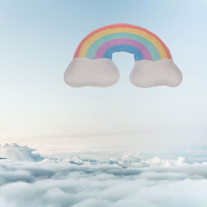 Regenbogen Kissen in pastellfarben