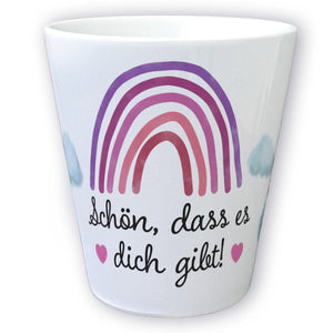 Schön, dass es dich gibt Blumentopf aus Keramik