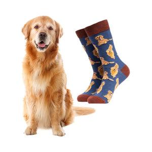 Golden Retriever Hund Soctopus Socken in 43-46 im Paar