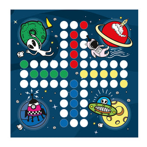 Space Monster 2in1 Gesellschaftsspiel mit Spielfiguren und Würfel