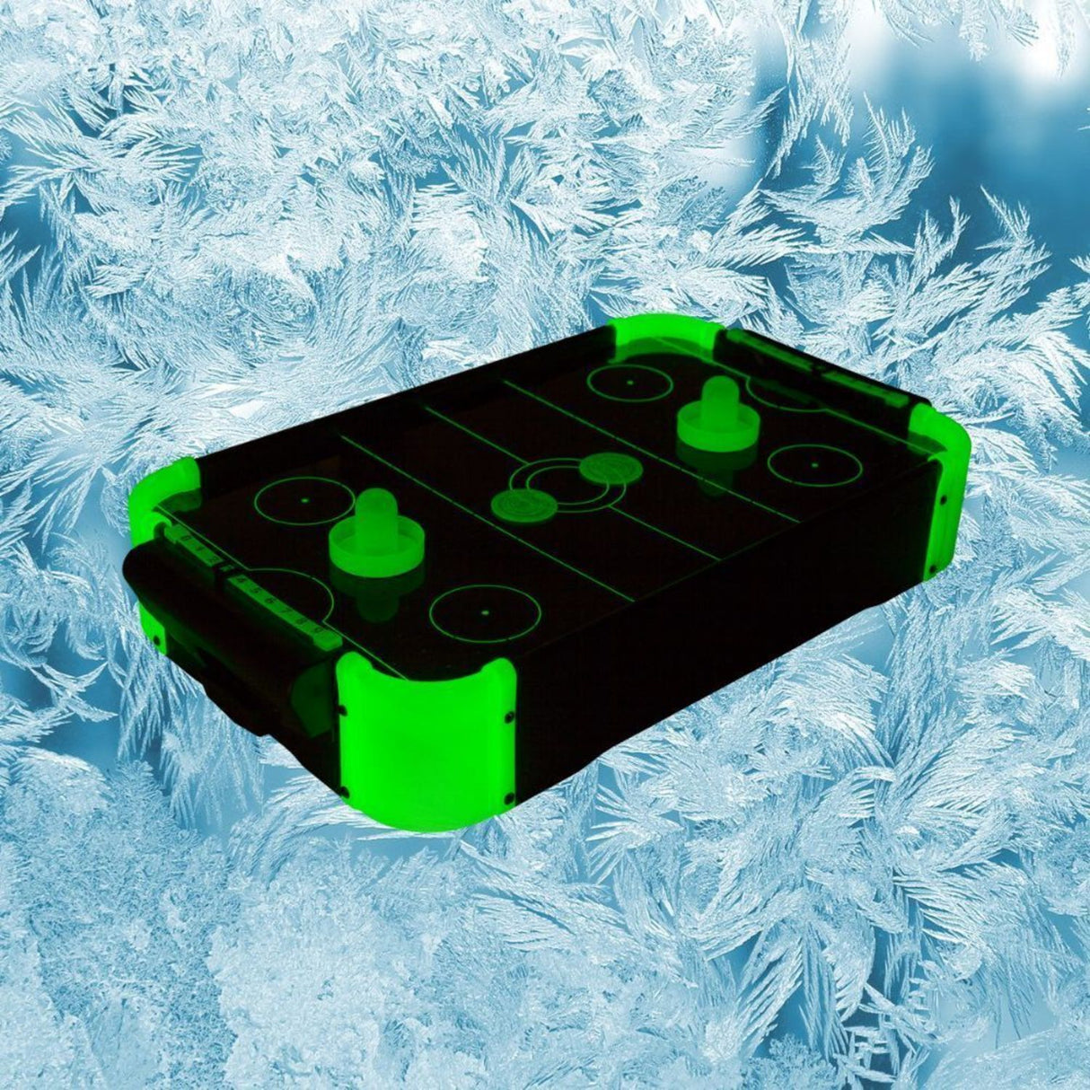 Neon Airhockey Spiel für den Tisch