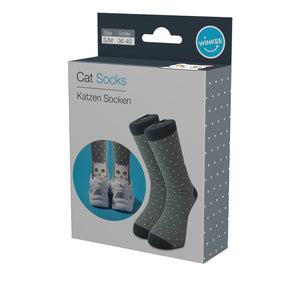 Katzen auf der Ferse Socken in 36-40 im Paar
