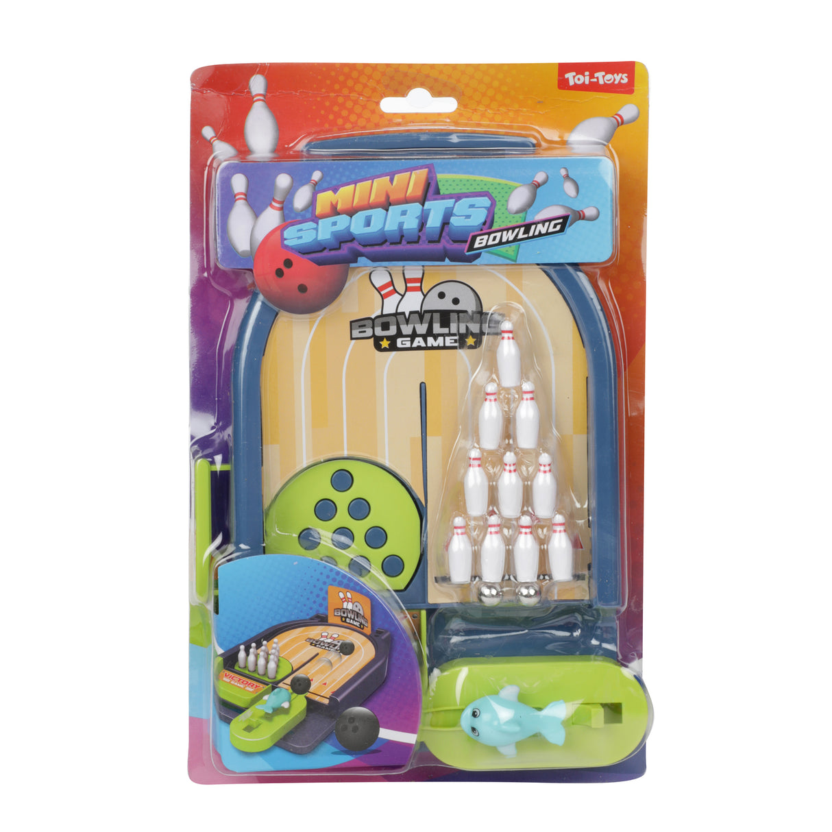 Mini Tisch Bowling Spielzeug mit 10 Pins und Bällen