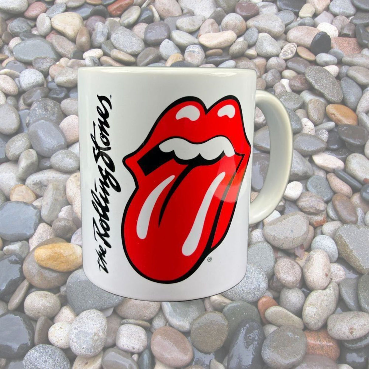 The Rolling Stones Tongue & Lips Logo Kaffeebecher