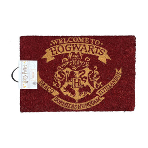 Harry Potter Welcome to Hogwarts Logo Fußmatte