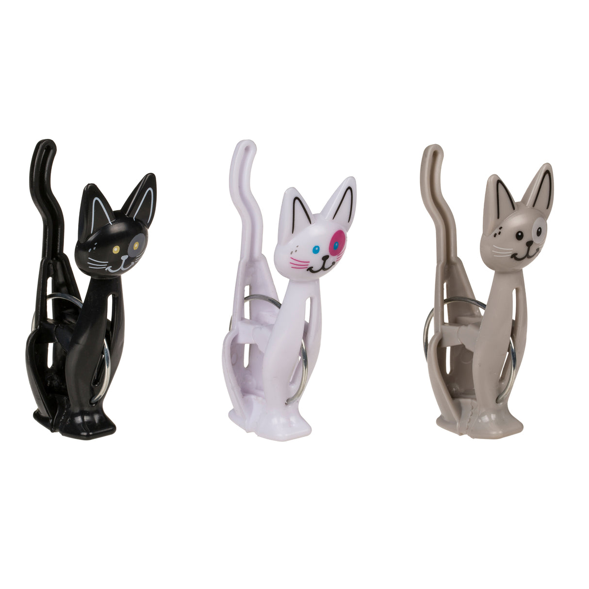 Katzen Verschlussclips im 3er Set