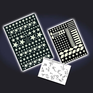 Glow in the Dark Leuchtsticker Sterne