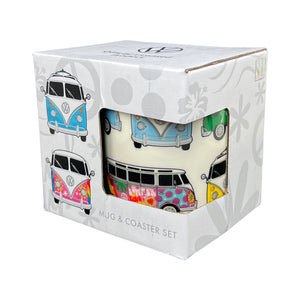 Volkswagen VW T1 Bulli Kaffeebecher mit Untersetzer