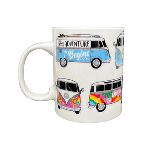 Volkswagen VW T1 Bulli Kaffeebecher mit Untersetzer