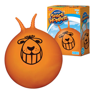 Retro Space Hopper Hüpfball mit Luftpumpe
