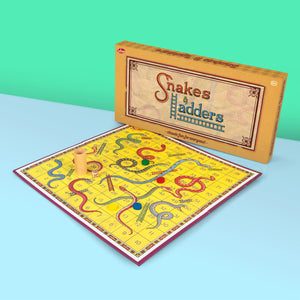 Schlangen und Leitern Retro Gesellschaftsspiel