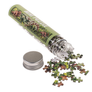 Dinosaurier Mini Puzzle mit 150 Teilen in PET-Röhre