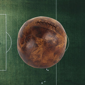 Retro Fußball Türstopper in Lederoptik