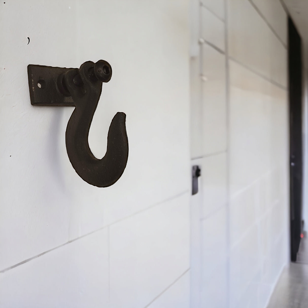 Kleiderhaken Wand Industrial Design Wandhaken aus Gusseisen in Schwarz
