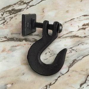 Kleiderhaken Wand Industrial Design Wandhaken aus Gusseisen in Schwarz
