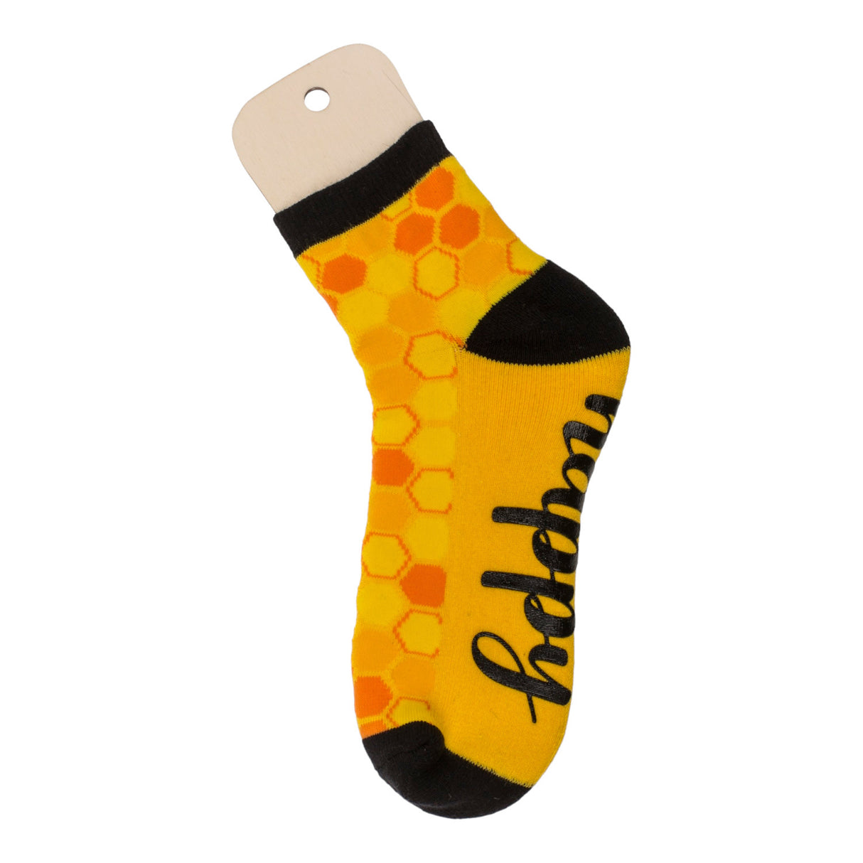 Socken Bienenwaben Bienen Strumpf mit ABS Sohle in 36-45 im Paar