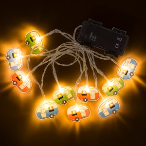 Lichterkette Camping Deko Wohnwagen Camper Stimmungslicht mit 10 LED-Elementen