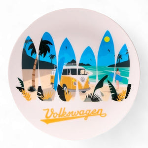 Teller Volkswagen VW T1 Bulli Picknickteller &quotWaves are Calling&quot im 4er Set