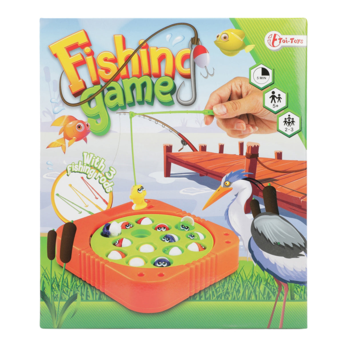 Elektronisches Fische Angelspiel mit drei Angelruten