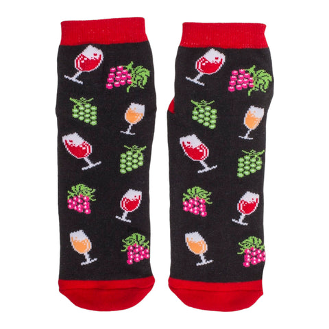 Socken Wein Geschenk Wein Strumpf mit ABS Sohle in 36-45 im Paar