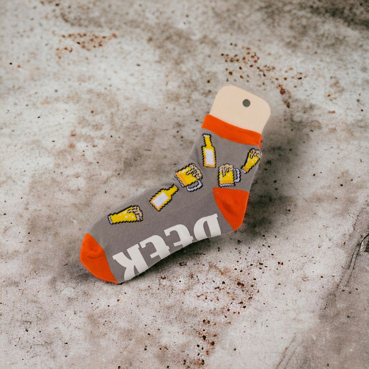 Socken Bier Geschenk für Männer Bierstrumpf mit ABS-Sohle in 36-45
