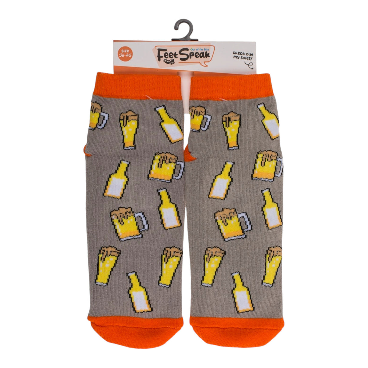 Socken Bier Geschenk für Männer Bierstrumpf mit ABS-Sohle in 36-45