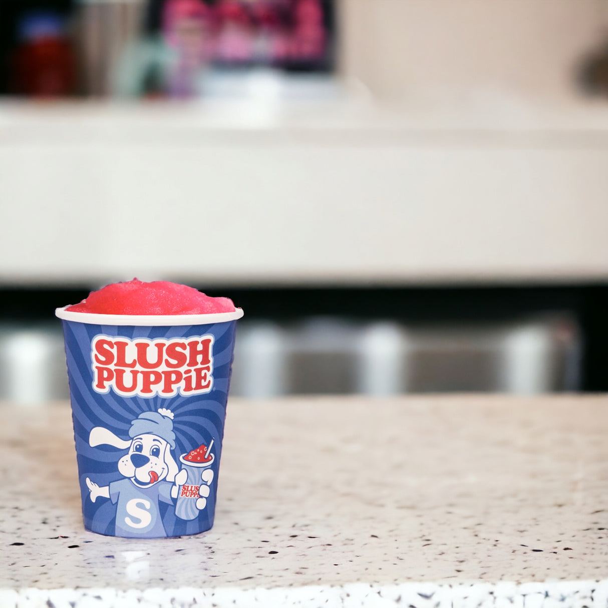 SLUSH PUPPiE Pappbecher Slush-Becher und Strohhalme im Set