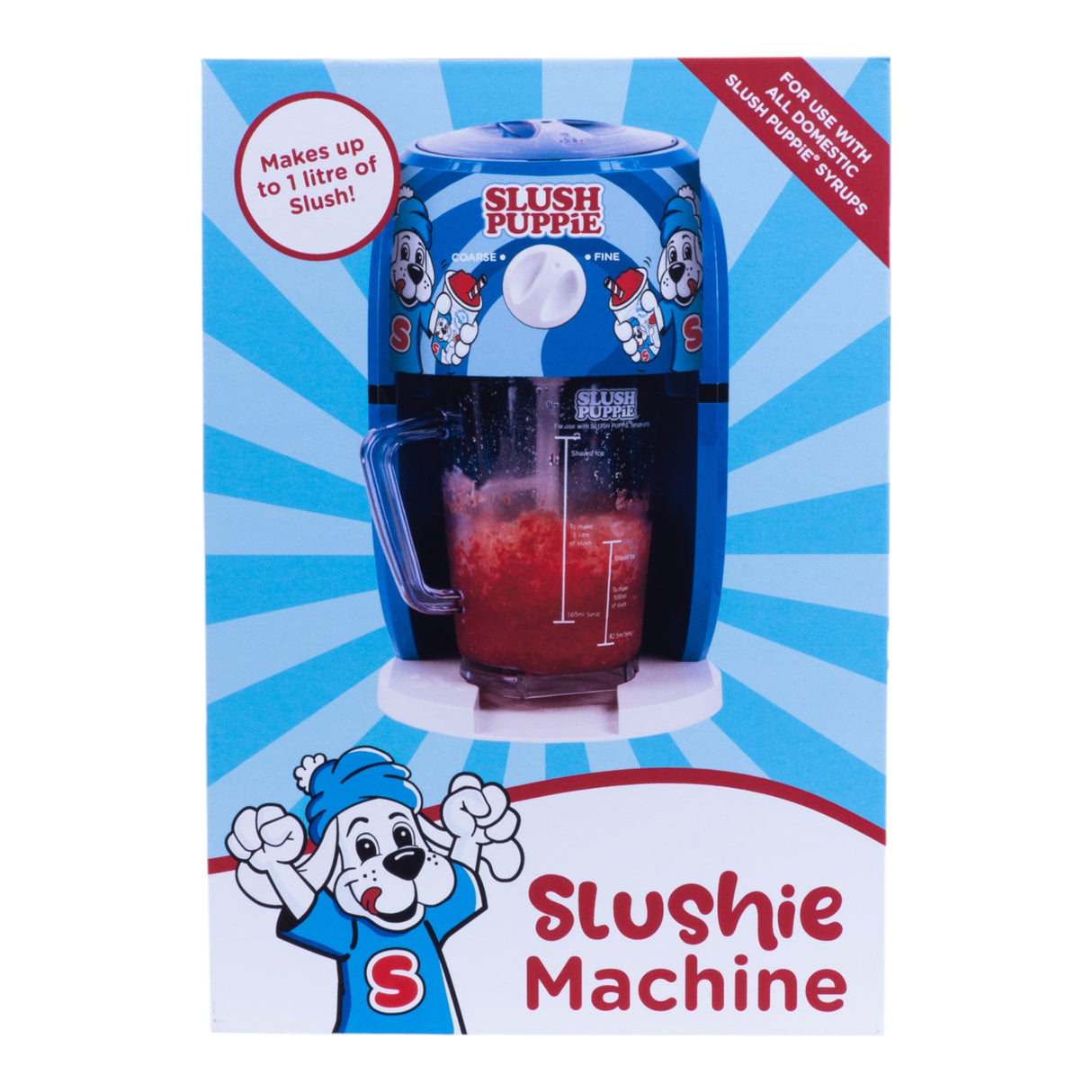SLUSH PUPPiE Slush-Eismaschine Slusheis-Küchengadget für Zuhause mit Bechern und Strohhalmen