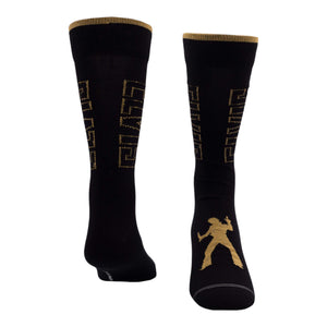 Socken Elvis Presley Fanartikel Metallic Gold in 40-46 im Paar