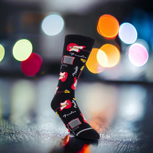 Socken Fender Fanartikel Gitarrenmotiv in 40-46 im Paar