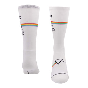 Socken Pink Floyd The Dark Side of the Moon Fanartikel weiß in 43-47 im Paar