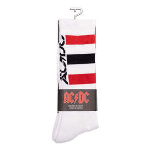 Socken AC/DC High Voltage Fanartikel Strümpfe in weiß in 43-47 im Paar