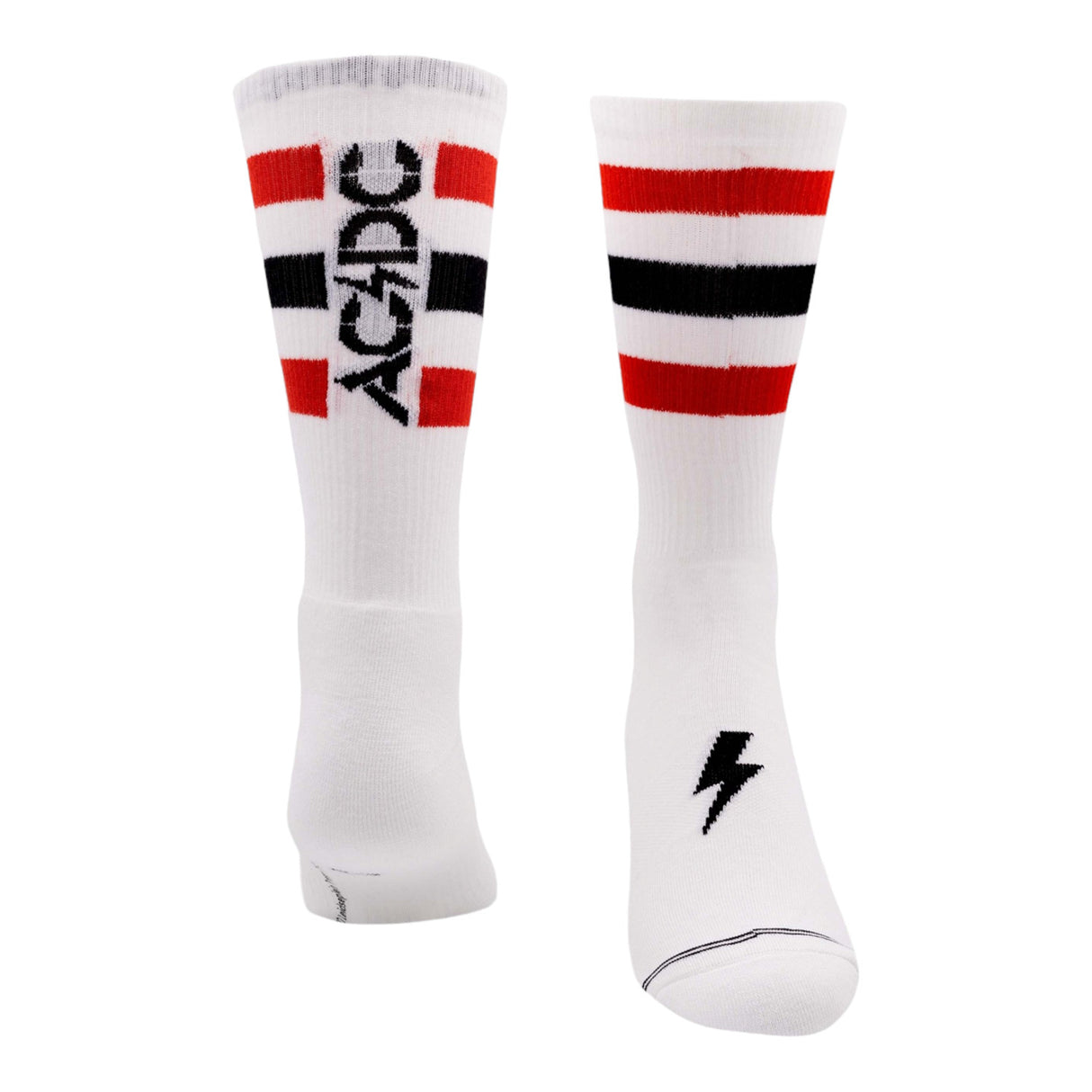 Socken AC/DC High Voltage Fanartikel Strümpfe in weiß in 43-47 im Paar