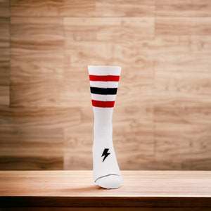 Socken AC/DC High Voltage Fanartikel Strümpfe in weiß in 43-47 im Paar