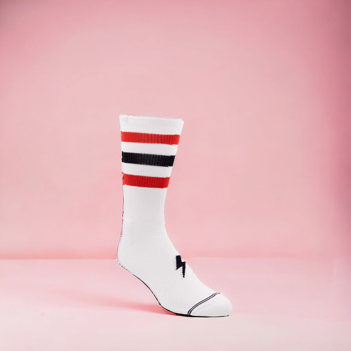 Socken AC/DC High Voltage Fanartikel Strümpfe in weiß in 43-47 im Paar