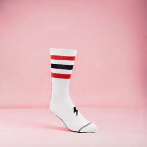 Socken AC/DC High Voltage Fanartikel Strümpfe in weiß in 43-47 im Paar
