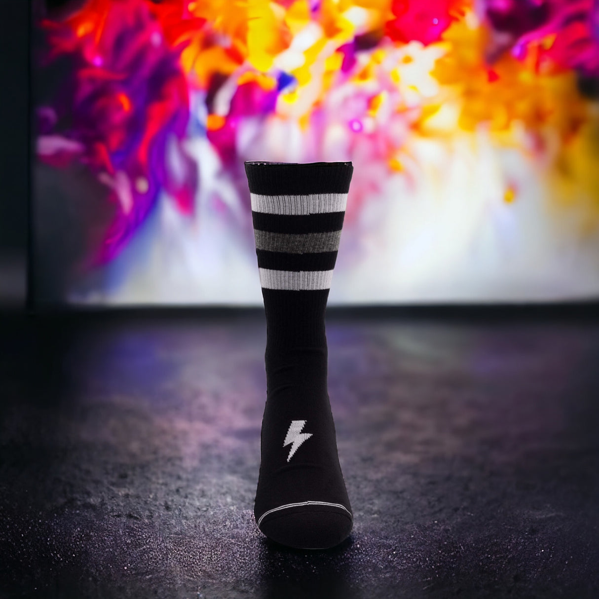 Socken AC/DC High Voltage Fanartikel Strümpfe in schwarz in 43-47 im Paar