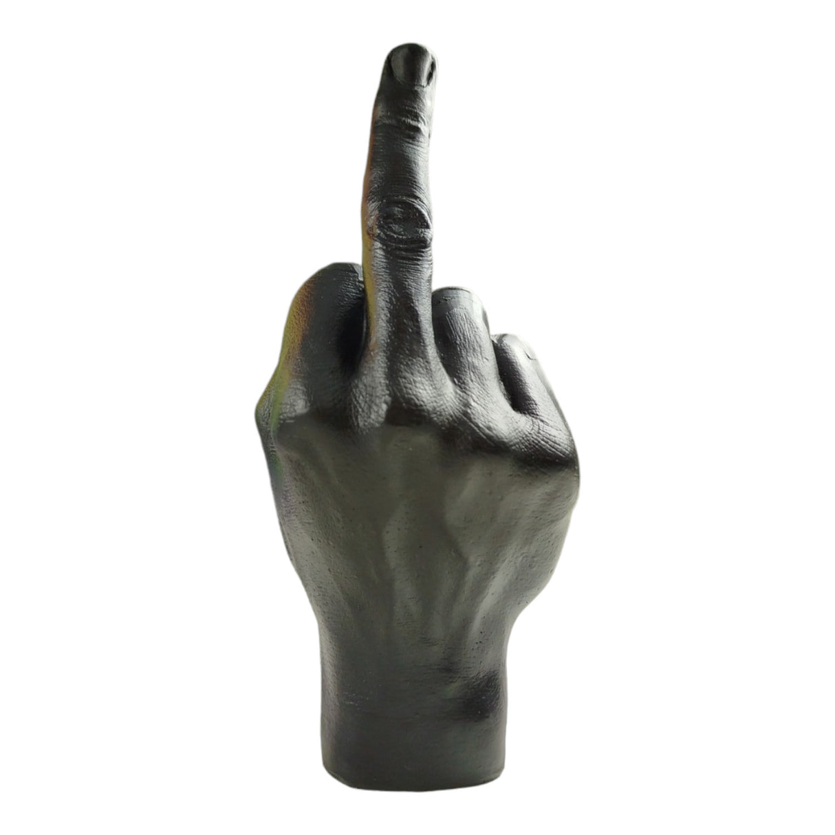 Mittelfinger Dekofigur Stinkefinger Skulptur in Schwarz